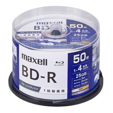 マクセル BD-R ブルーレイディスク 1回録画用 50枚入 BRV25WPG.50SP