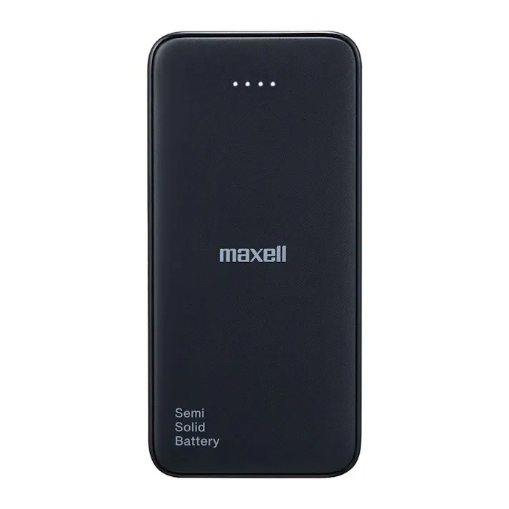 マクセル 半固体電池採用モバイル充電バッテリー 10000mAh ブラック MPC-CSSB10000BK
