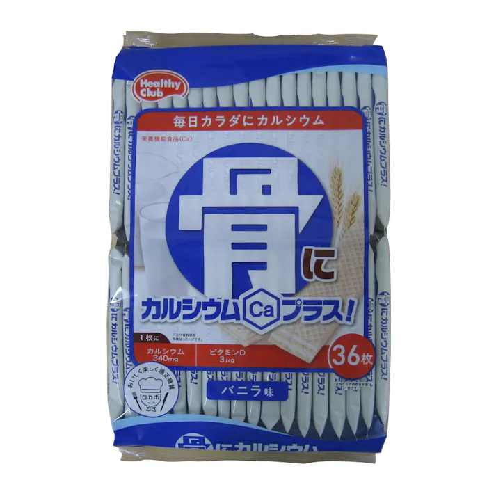 骨にカルシウムプラス ウエハース バニラ味 36枚
