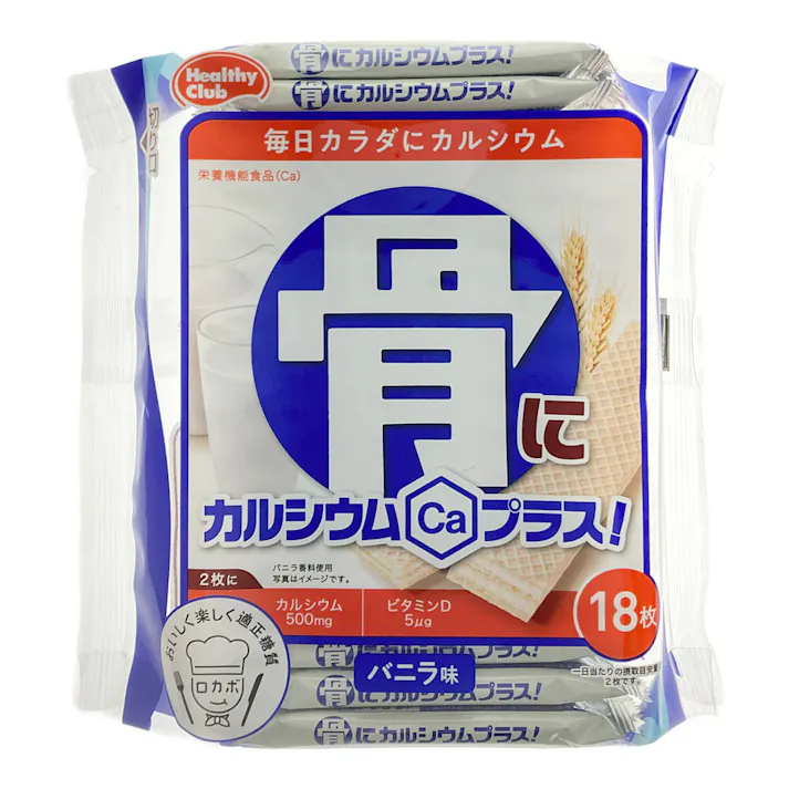 ハマダ 骨にカルシウムウエハース 18枚