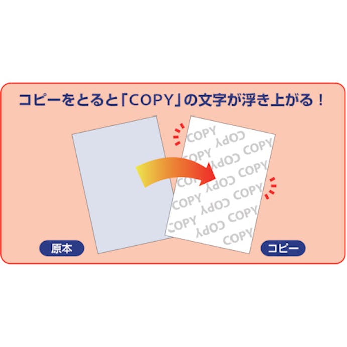 【CAINZ-DASH】コピー偽造防止用紙浮き文字タイプＡ４【別送品】