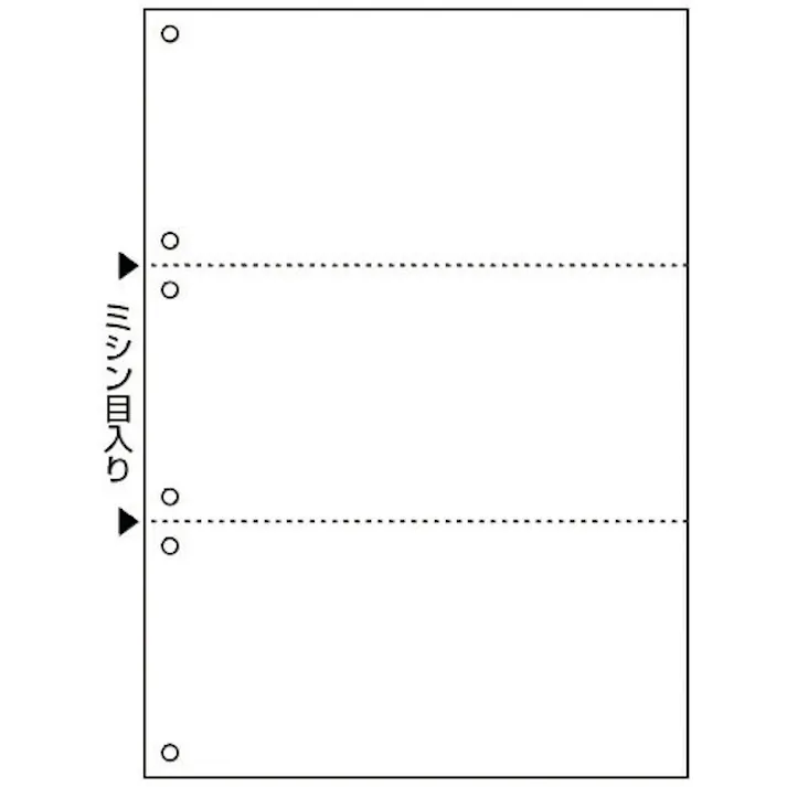 【CAINZ-DASH】ヒサゴ マルチプリンタ帳票 撥水紙 白紙 3面 6穴 BPW2005【別送品】