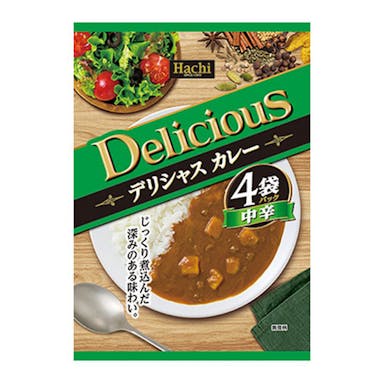 ハチ食品 デリシャス カレー 中辛 170g×4袋セット