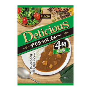 ハチ食品 デリシャス カレー 中辛 170g×4袋セット