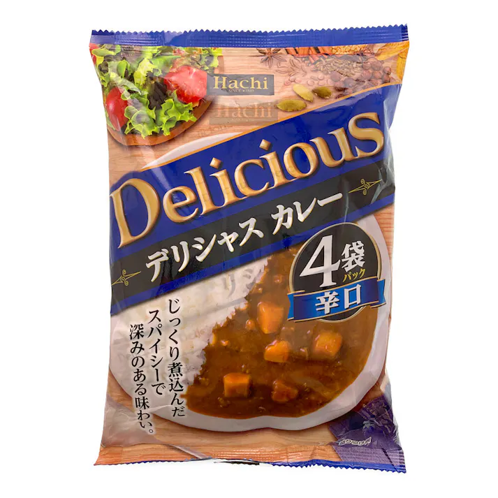 ハチ食品 デリシャス カレー 辛口 170g×4袋セット
