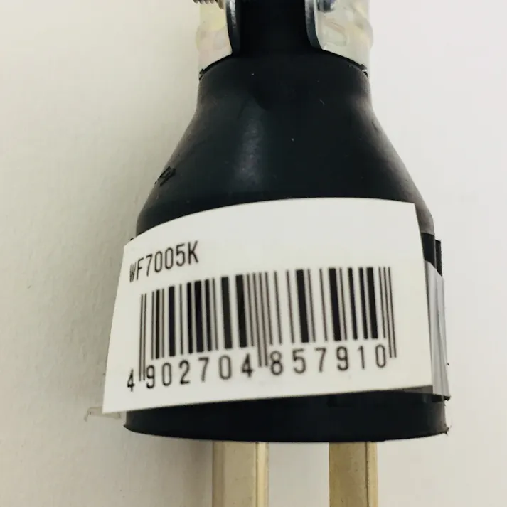 パナソニック 小型接地15Aゴムキャップ 125V ブラック WF7005K