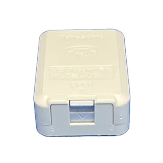 パナソニック 露出テレホンモジュラジャック 6極2心 フル端子 ミルキーホワイト WNT3523K