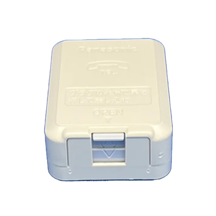 パナソニック 露出テレホンモジュラジャック 6極2心 フル端子 ミルキーホワイト WNT3523K