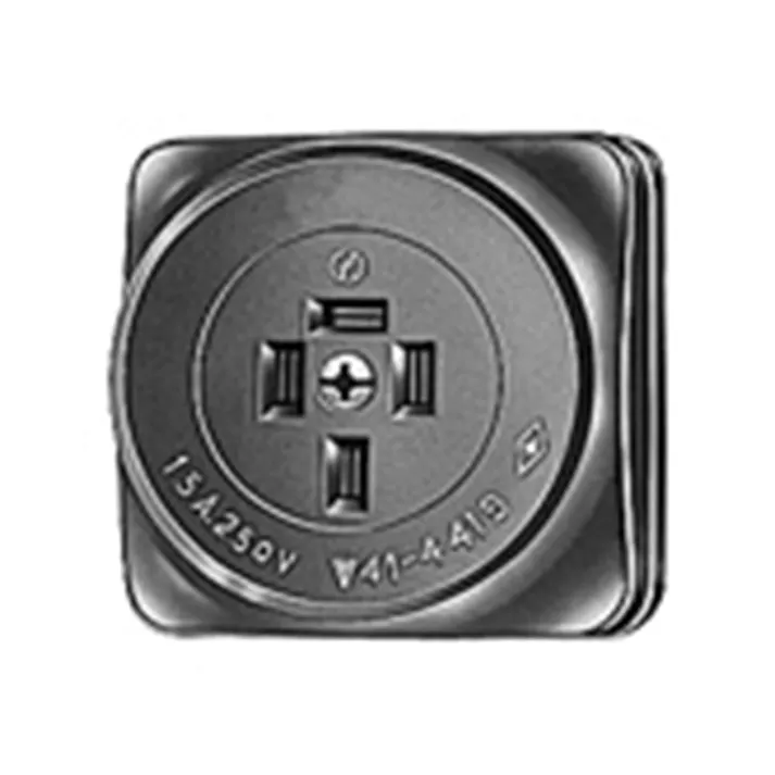 パナソニック 接地3P15A 角型コンセント ブラック WK1415