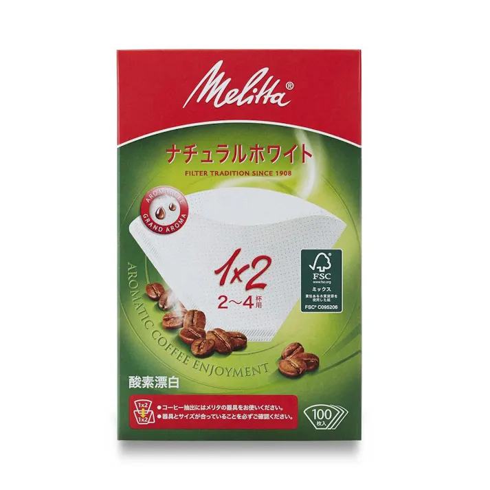 メリタ ペーパーフィルター アロマジック 1×2 ナチュラルホワイト100枚