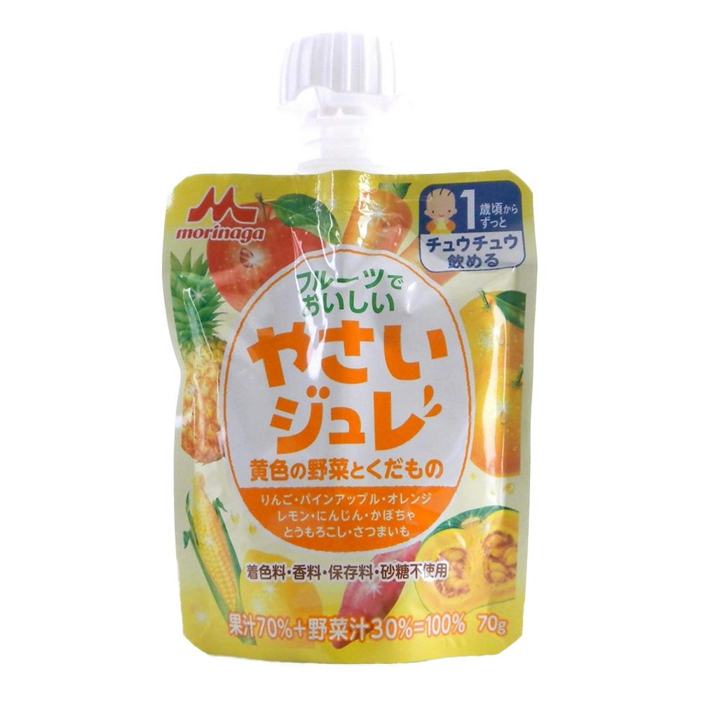 森永乳業 フルーツでおいしいやさいジュレ 黄色の野菜とくだもの 70g｜ホームセンター通販【カインズ】