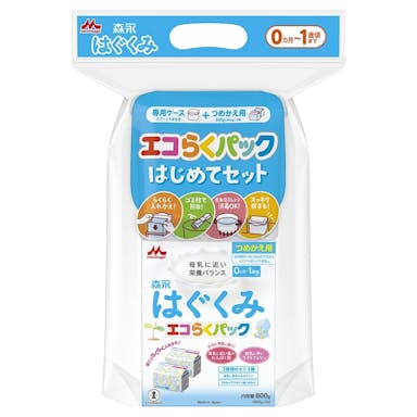 森永乳業 はぐくみ エコらくパック はじめてセット 400g×2袋