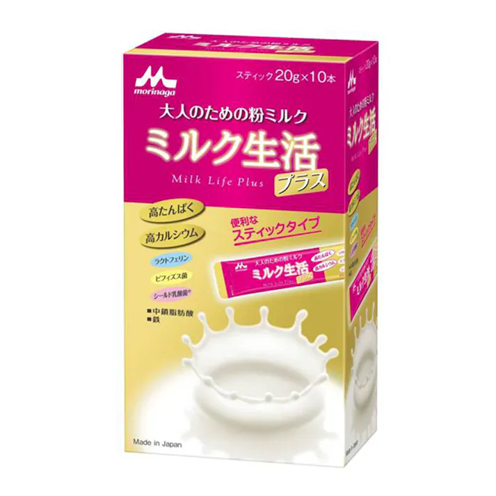 森永乳業 ミルク生活プラス スティックタイプ 20g×10本