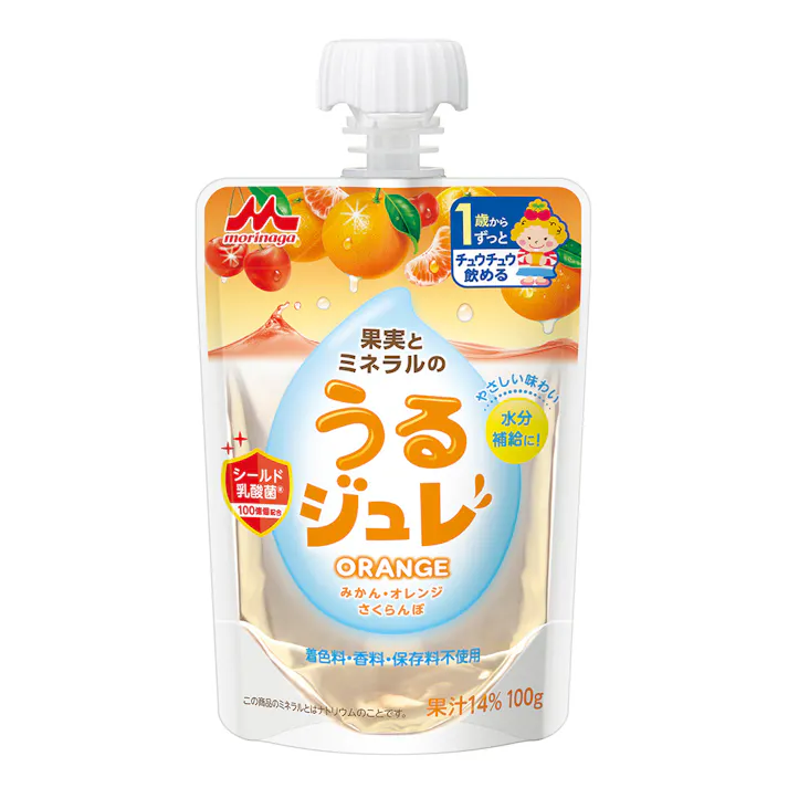森永乳業 果実とミネラルのうるジュレ ORANGE 100g