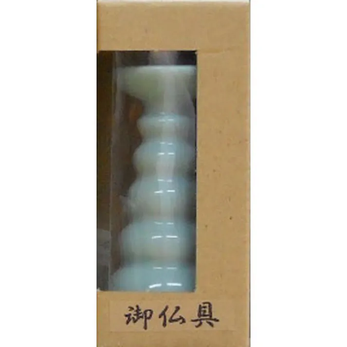 マルエス 御仏具 青磁上金ハスロー立 ブルー 3寸