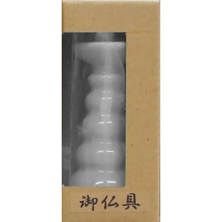 マルエス 御仏具 白ロー立 ホワイト 3寸