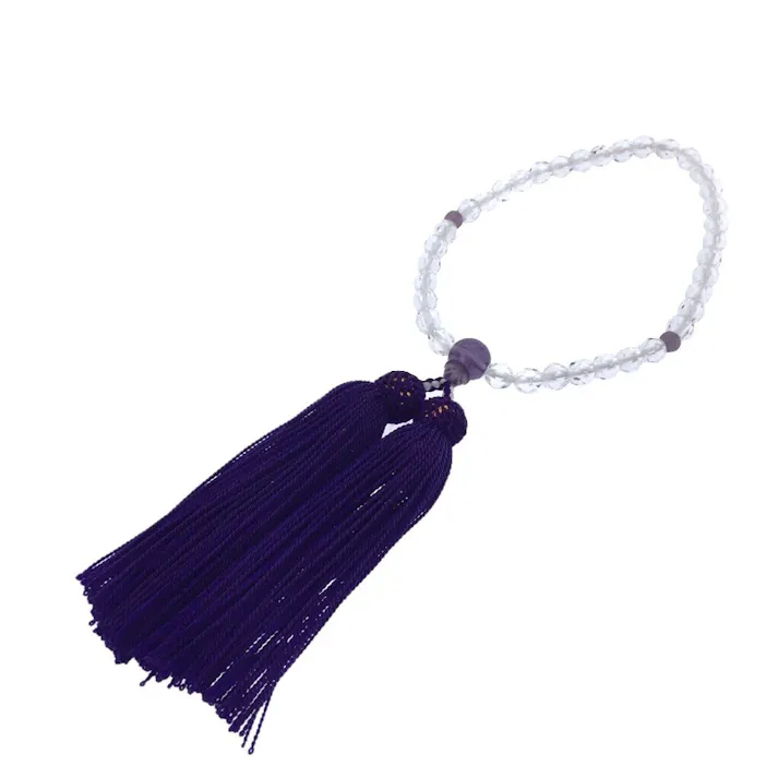 マルエス 数珠 女物 紫ハリ仕立