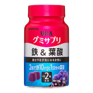 UHA味覚糖 UHAグミサプリ 鉄&葉酸 ボトル 30日分