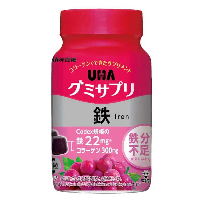 UHA味覚糖 UHAグミサプリ 鉄 ボトル 30日分