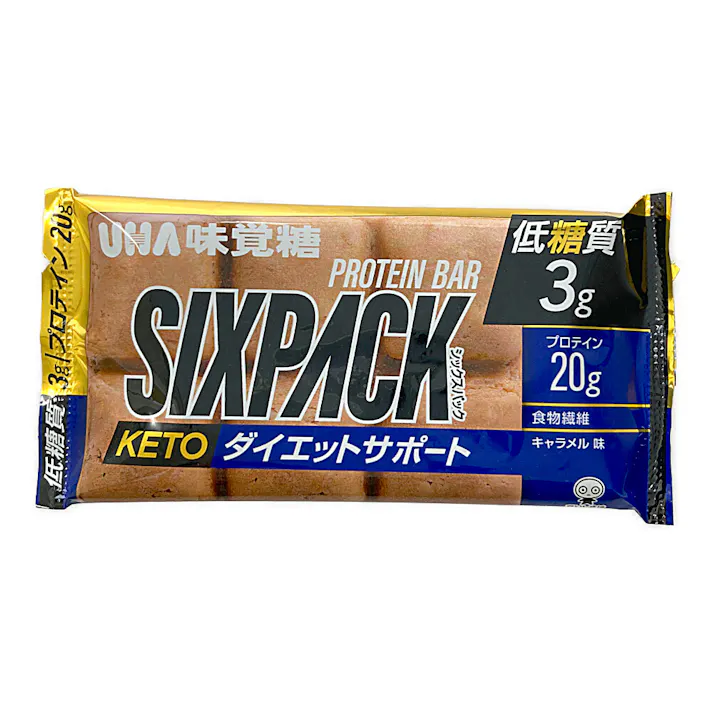 味覚糖 SIXPACK ケトプロテインバー キャラメル