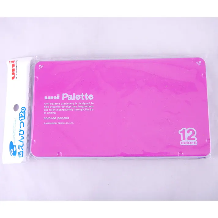 三菱 色鉛筆12色 880パレット ピンク