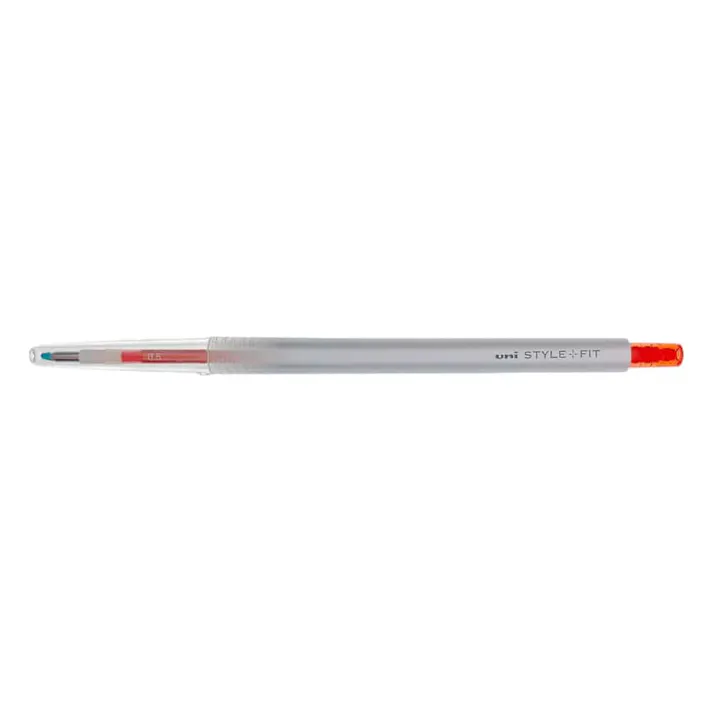 三菱鉛筆 スタイルフィット ゲルインクボールペン ノック式 リフィル入 0.5mm マンダリンオレンジ