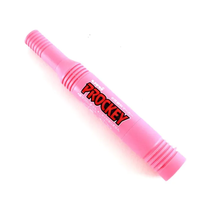 三菱鉛筆 uni プロッキー 細字丸芯+太字角芯 ソフトピンク