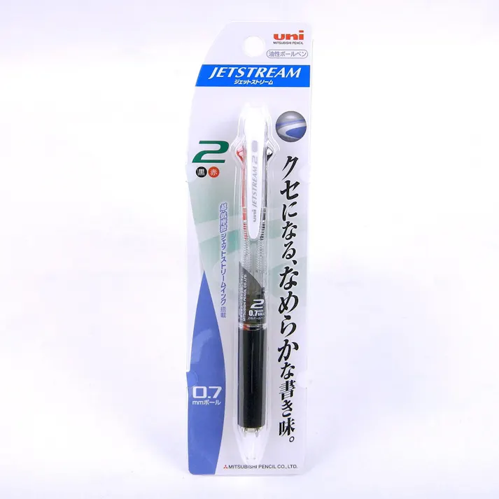 三菱鉛筆 uni ジェットストリーム 2色ボールペン 0.7mm 透明