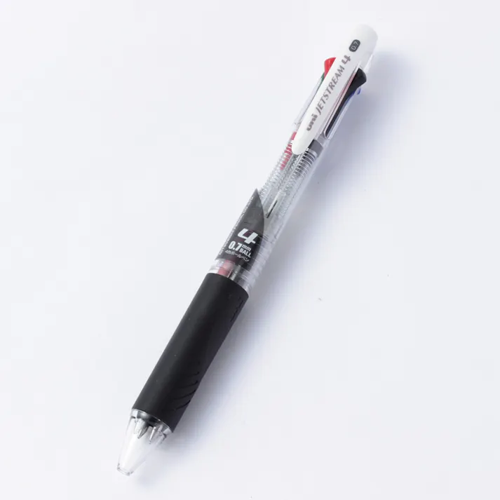 三菱鉛筆 uni 4色ボールペン ジェットストリーム クリア