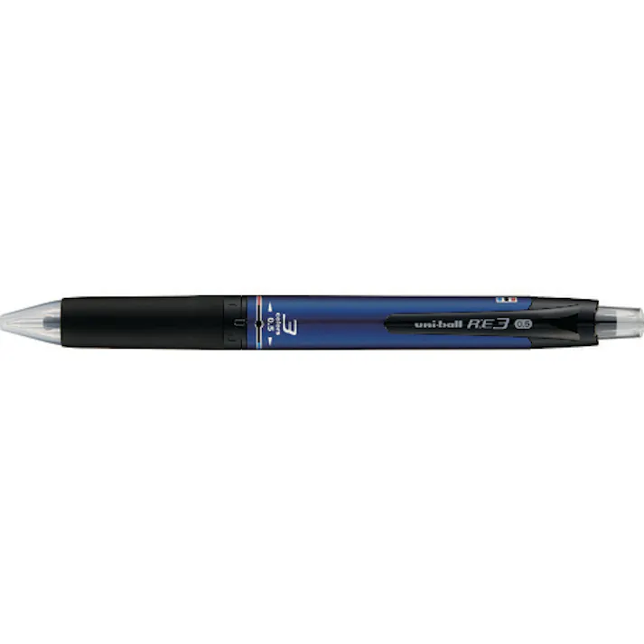 【CAINZ-DASH】三菱鉛筆 消せる3色ゲルインクボールペン RE:3 ネイビー URE350005.9【別送品】