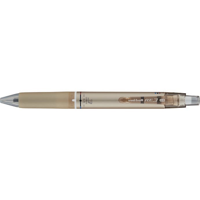 【CAINZ-DASH】三菱鉛筆 消せる３色ゲルインクボールペン　ＲＥ：３　シャンパンゴールド URE350005.25【別送品】