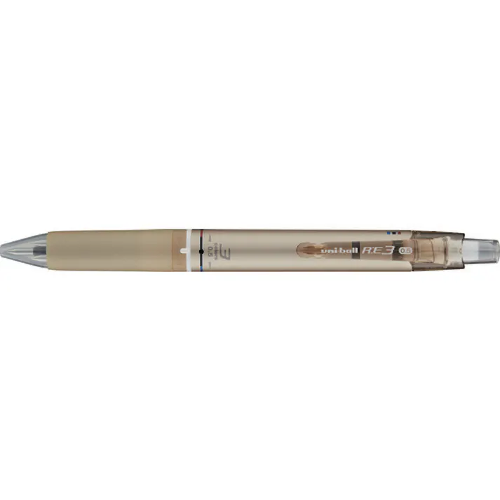 【CAINZ-DASH】三菱鉛筆 消せる3色ゲルインクボールペン RE:3 シャンパンゴールド URE350005.25【別送品】