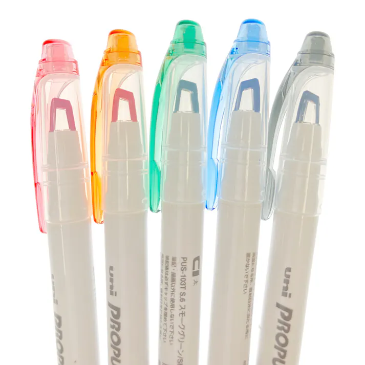 三菱鉛筆 uni 蛍光ペン プロパス・ウインドウ カラーマーカー スモークカラー 5色セット