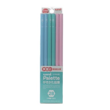 三菱 かきかた鉛筆 パレット 2B ミントグリーン(販売終了)