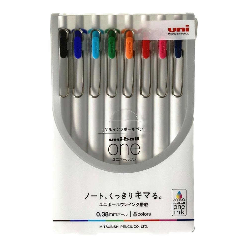 三菱鉛筆 ユニボール ワン 0.38mm 8色アソート | 文房具・事務用品