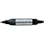 【CAINZ-DASH】三菱鉛筆 油性ツインマーカー細字丸芯太字角芯　黒 PA152TR.24【別送品】