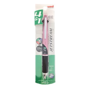 三菱 ジェットストリーム 0.5mm 3色ボールペン＆シャープペン ライトピンク