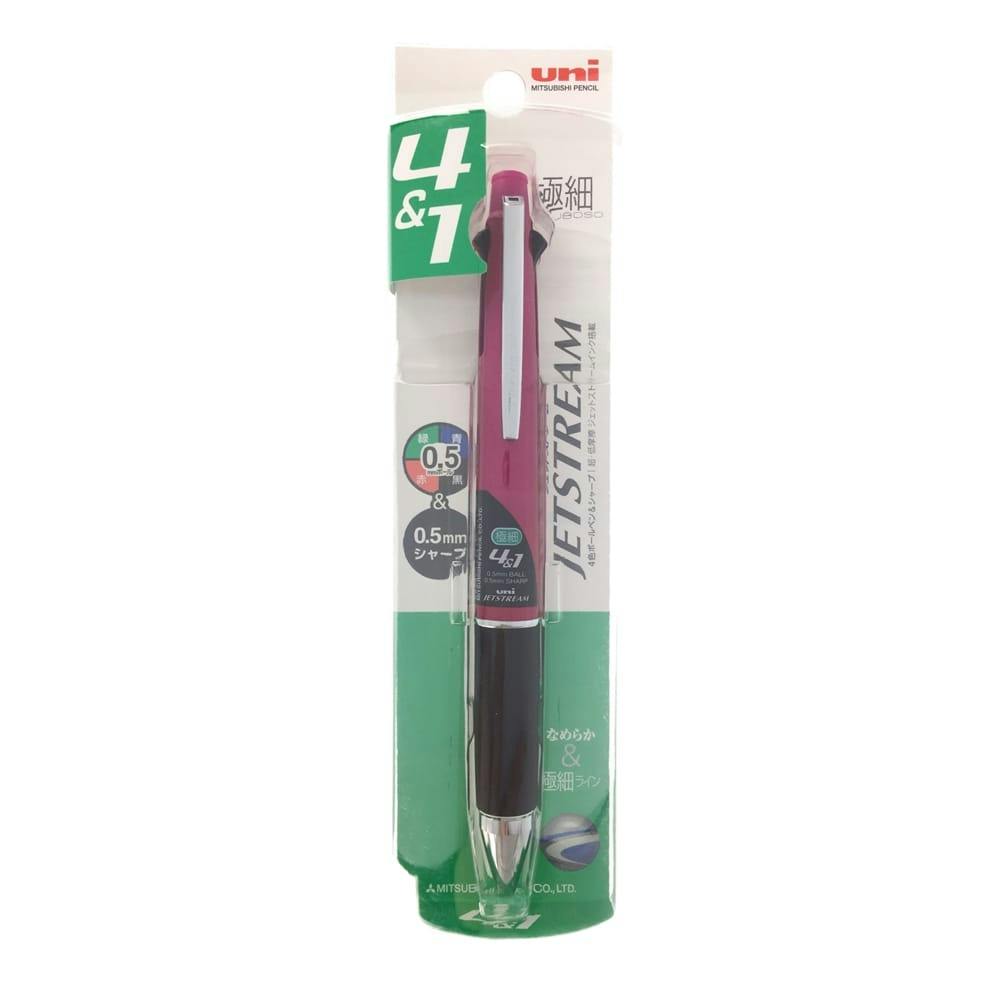 三菱 ジェットストリーム 0.5ｍｍ 3色ボールペン＆シャープペン ピンク