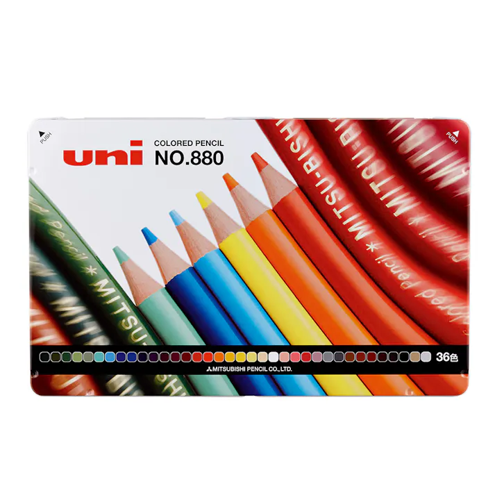 三菱鉛筆 色鉛筆880 36色