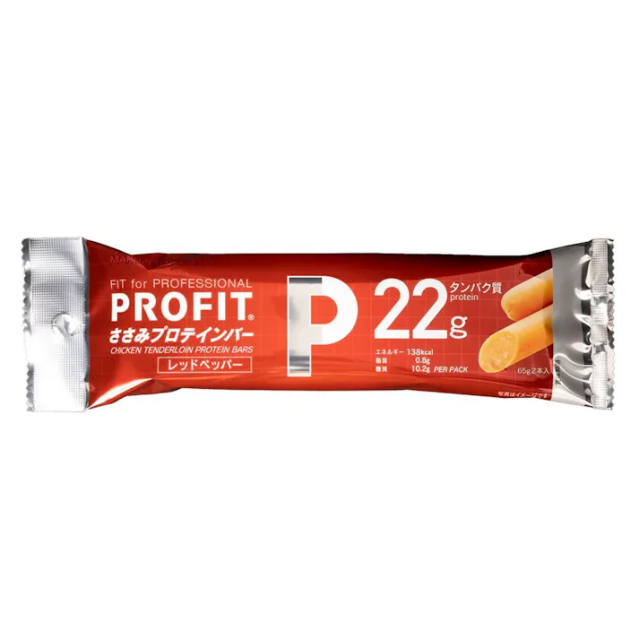 丸善 PROFIT ささみプロテインバー レッドペッパー 2本