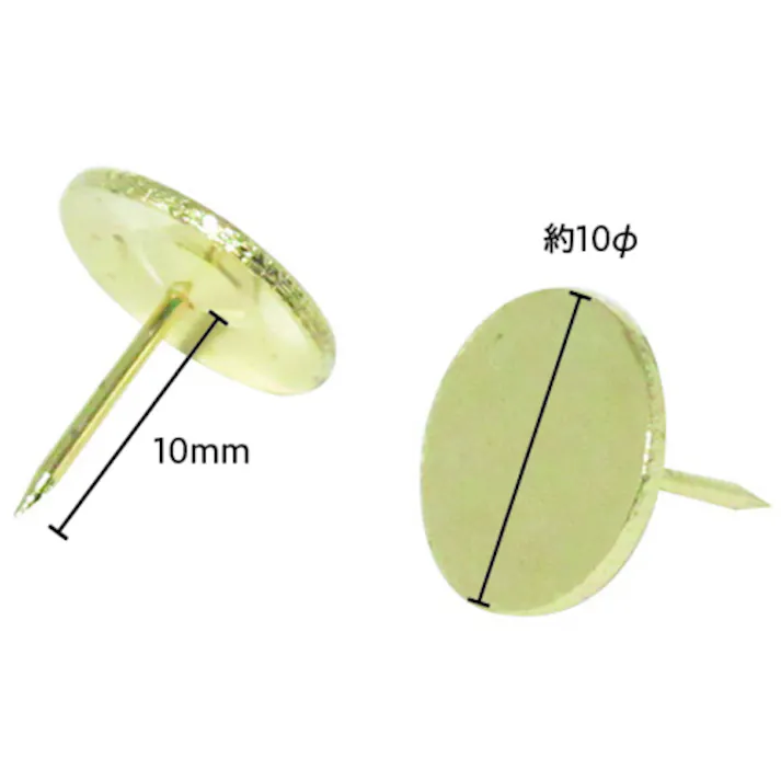 【CAINZ-DASH】ミツヤ 二重画鋲足長 40本 M10154 NL-01【別送品】