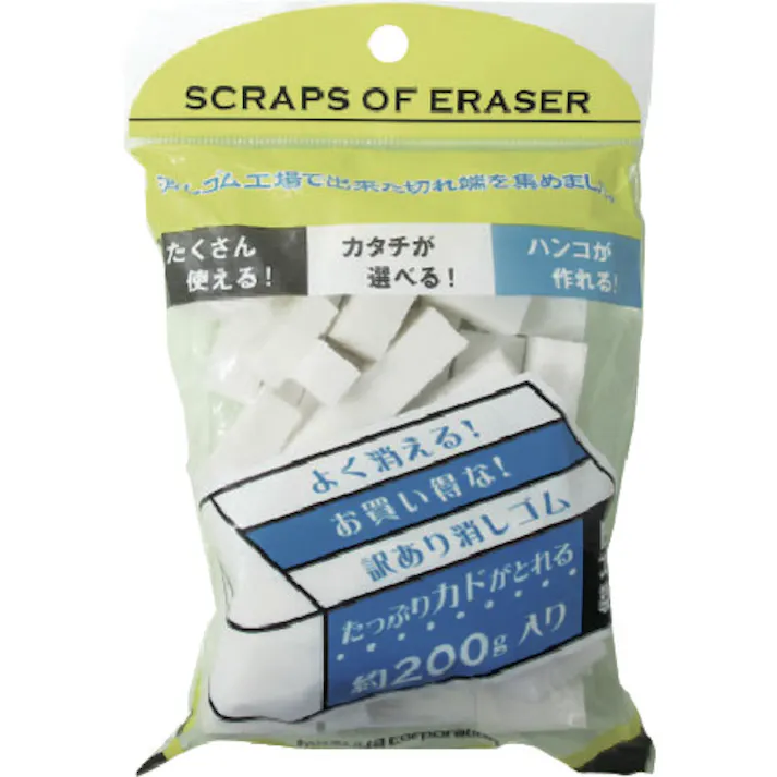 【CAINZ-DASH】ミツヤ 切れ端消しゴム 200G M45276 RBT-200【別送品】