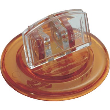 【CAINZ-DASH】ミツヤ Ｕ型カード立丸　透明橙　Ｍ１７６３９ UC-5-TOR【別送品】