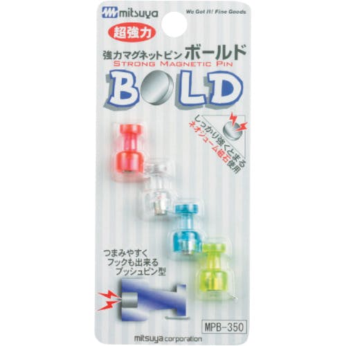 ミツヤ マグネットピンボールド混 4本 MPB-350 マグネットシート(マグネット) ミツヤ マグネットピンボールド混 4本 MPB-350 マグネットシート(マグネット)