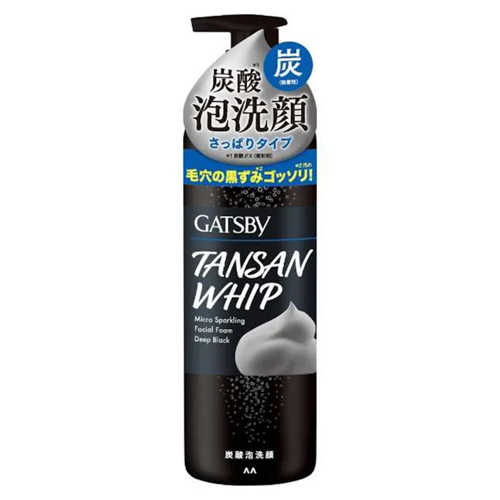 ギャツビー マイクロスパークリング泡洗顔 ディープブラック 200g