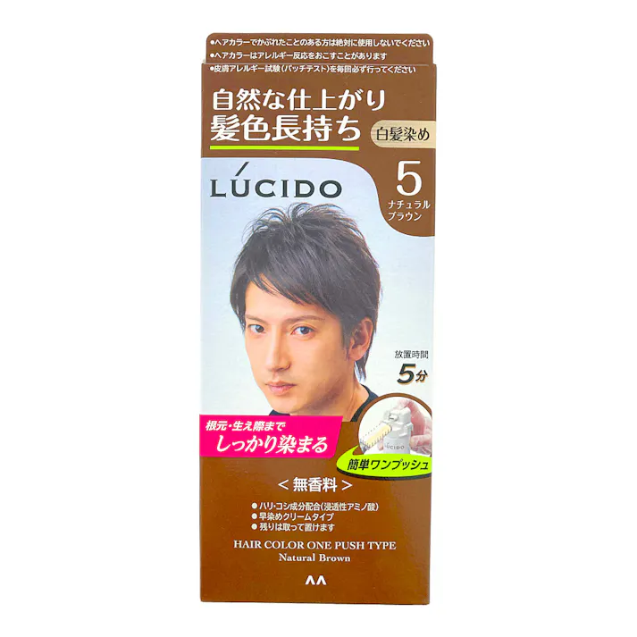 ルシード ワンプッシュケアカラー ナチュラルブラウン