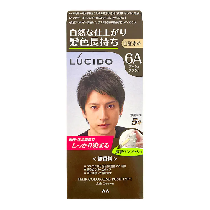 マンダム ルシード ワンプッシュケアカラー アッシュブラウン
