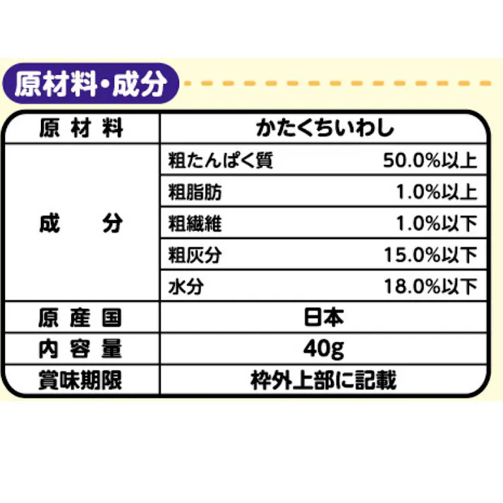 減塩 にぼしだいすき ミニサイズ 40g