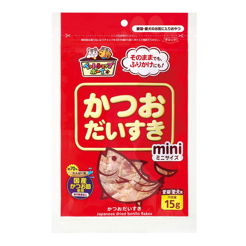 かつおだいすき ミニサイズ 15g デンタル・ふりかけ・その他おやつ(猫)