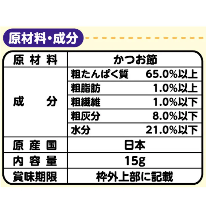 かつおだいすき ミニサイズ 15g